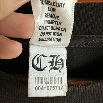 Chrome Hearts Black Cotton T-Shirt for Summer 0089