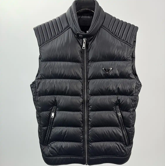 Prada Black Men's Down Vest M Size