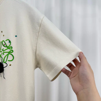 Loewe Men's Short Sleeve T-Shirt with Logo 0089