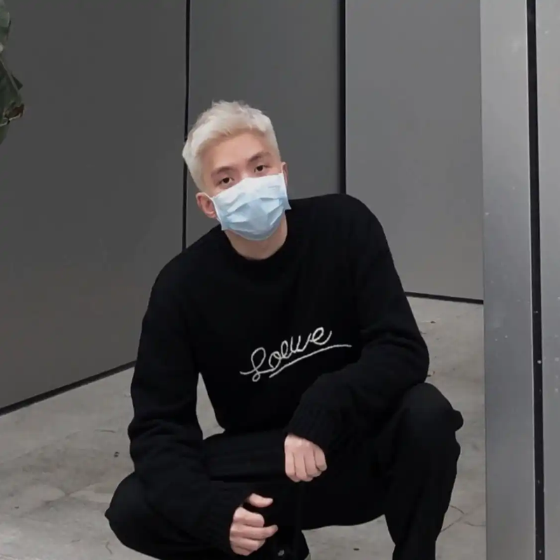 Loewe Black Cotton Knit Sweater for Men 0089