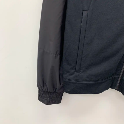 Prada Black Cotton Men's Hooded Jacket