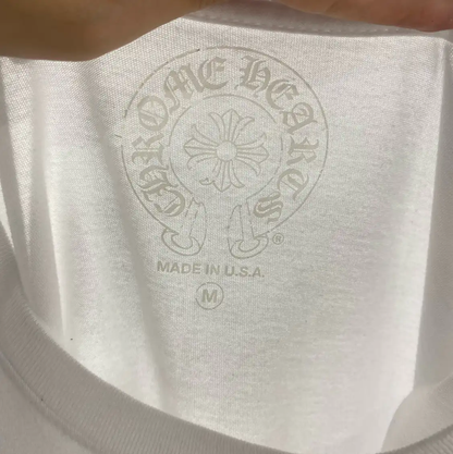 Chrome Hearts White Cotton Blend Men's T-Shirt 0089