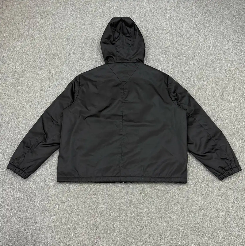Prada Black Nylon Hooded Jacket for Men