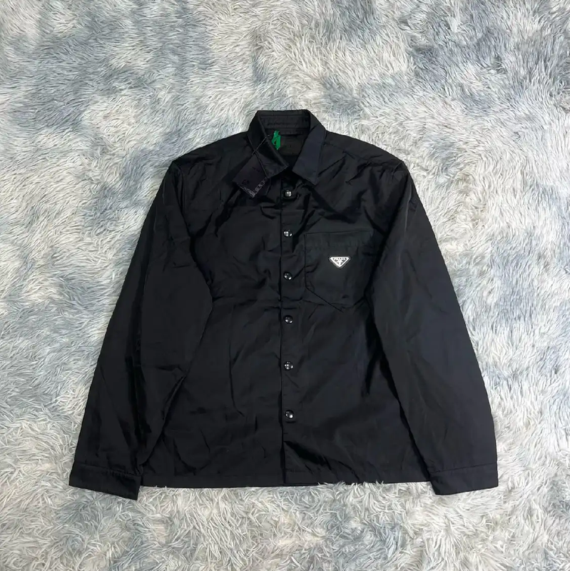 Prada Black Cotton Oversized Men's Jacket