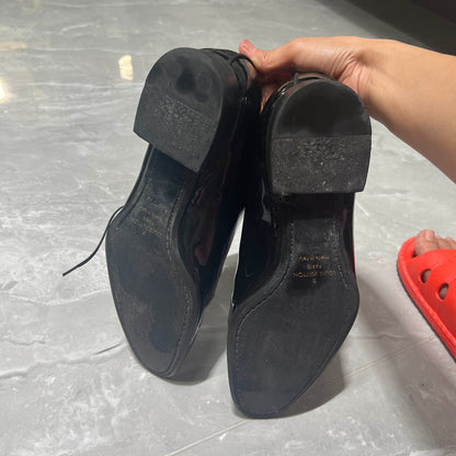 Louis Vuitton Black Patent Leather Casual Shoes 0079
