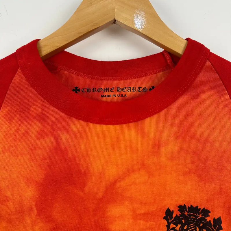 Chrome Hearts Orange and Red Long Sleeve T-Shirt 0089