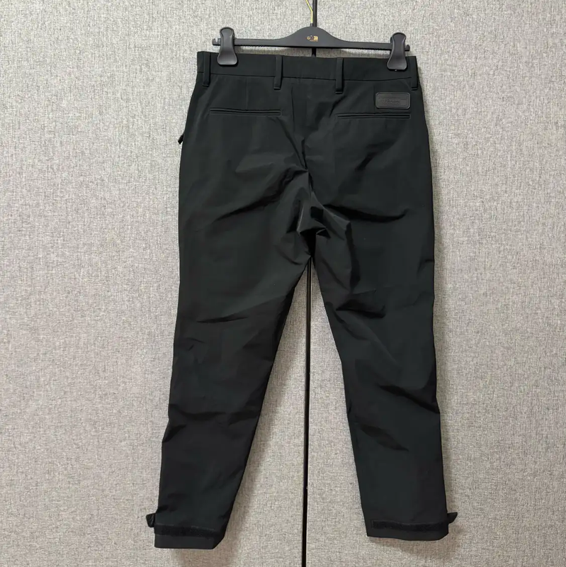 Prada Black Embroidered Logo Casual Pants