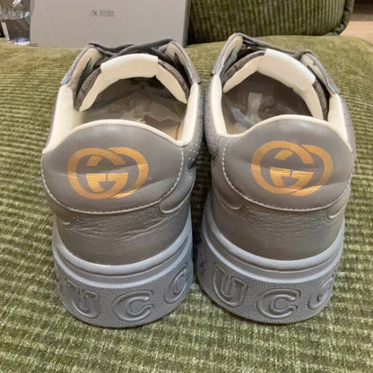 Gucci Gray Black Low-Top Fashion Sneakers for Men 0079