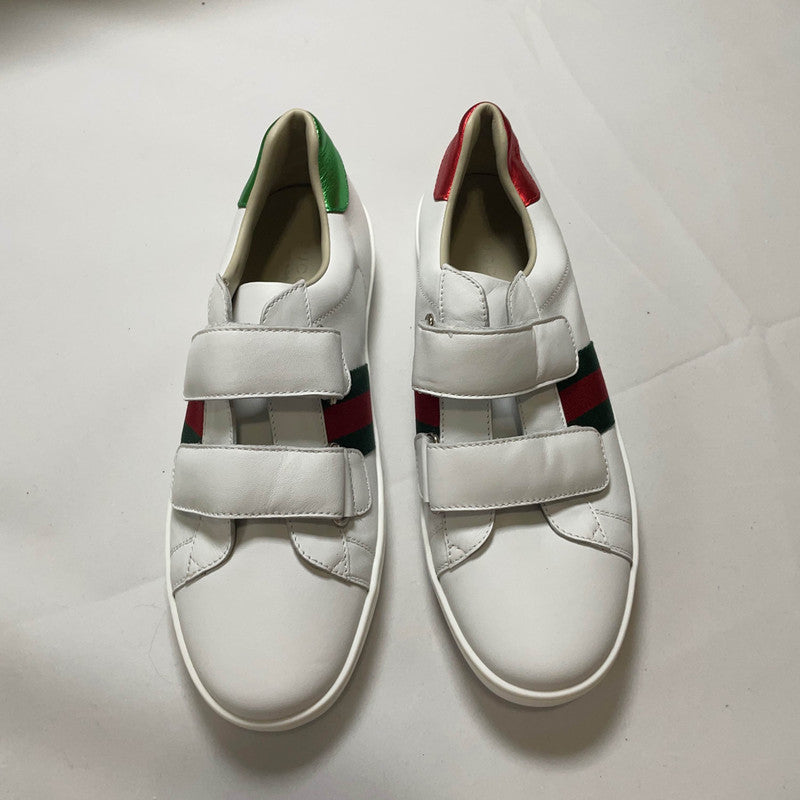 Gucci Ace Kids Leather Sneakers with Colorful Details 0079