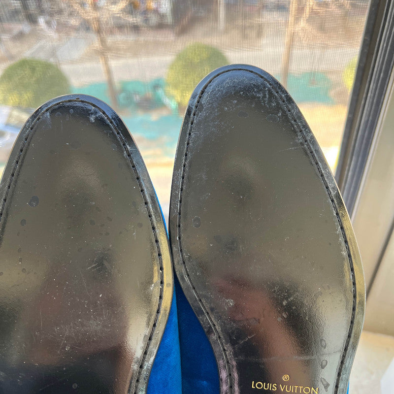 Louis Vuitton Auteuil Velvet Loafers for Men 0079