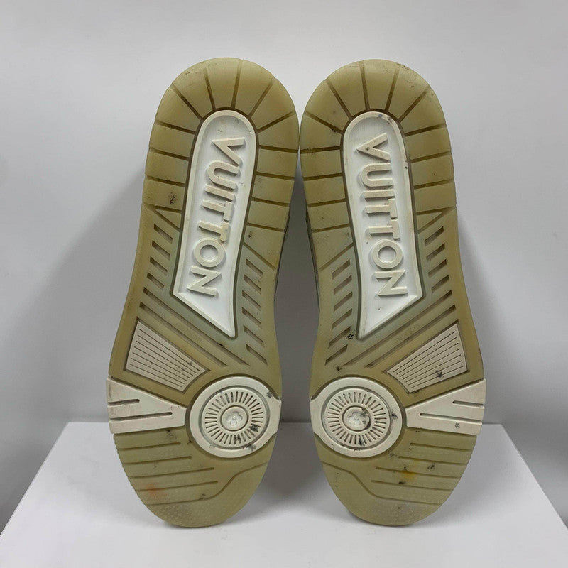 Louis Vuitton White Cement Trainer Sneakers for Men 0079