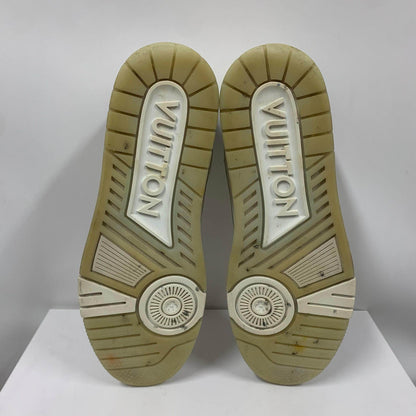 Louis Vuitton White Cement Trainer Sneakers for Men 0079