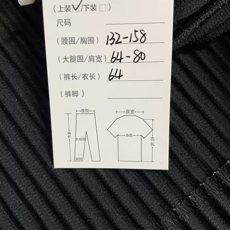 Issey Miyake Pleated Short Sleeve T-Shirt