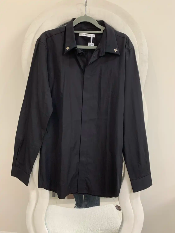 Givenchy Black Cotton Long Sleeve Shirt 0089