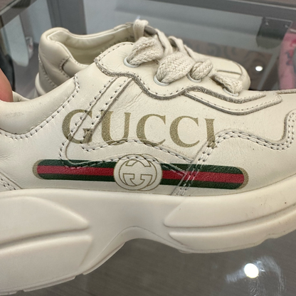 Gucci Rhyton Leather Sneakers for Kids 0079