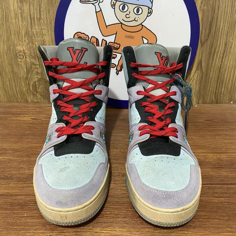 Louis Vuitton Retro Logo High-Top Sneakers for Men 0079