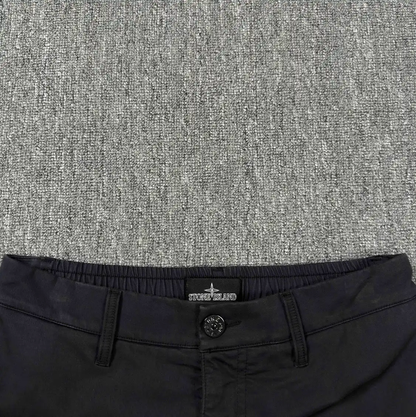 Stone Island Black Casual Pants for Men 0089