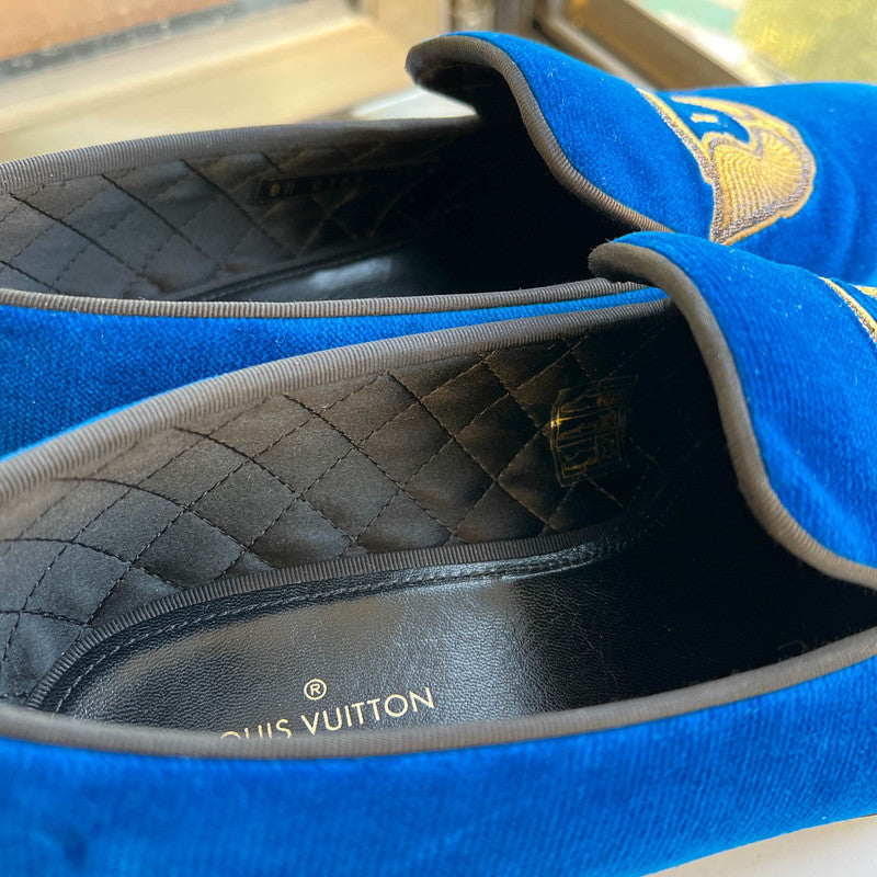 Louis Vuitton Auteuil Velvet Loafers for Men 0079