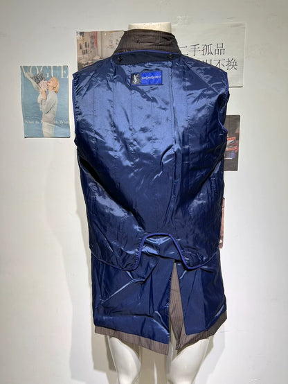 Vintage Saint Laurent Striped Trench Coat