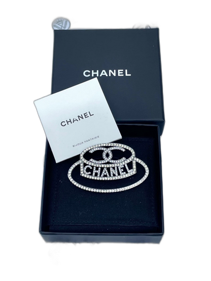 Chanel Diamond Brooch with Hat Design