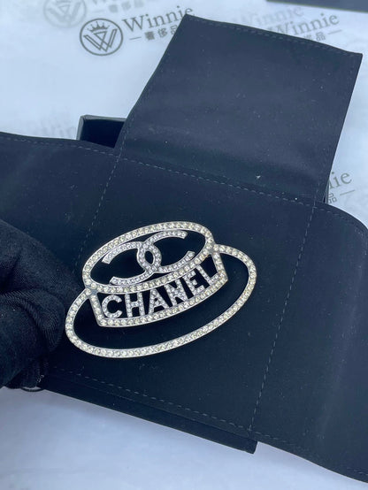 Chanel Diamond Brooch with Hat Design