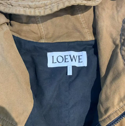 Loewe Brown Cotton Men's Outer Jacket 0089