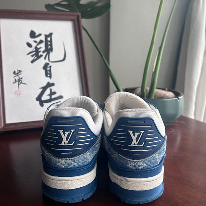 Louis Vuitton Denim Low Top Sneakers for Men and Women 0079