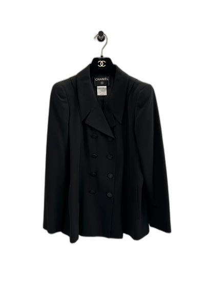 Chanel Black Double-Breasted Jacket for Women