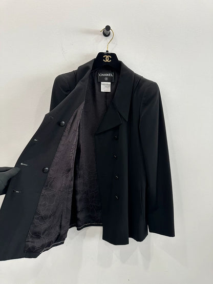 Chanel Black Double-Breasted Jacket for Women