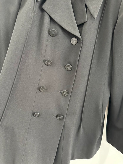 Chanel Black Double-Breasted Jacket for Women