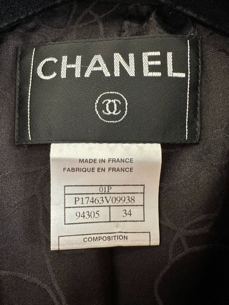 Chanel Black Double-Breasted Jacket for Women