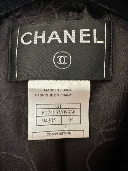Chanel Black Double-Breasted Jacket for Women