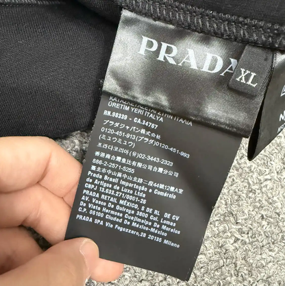 Prada Black Cotton Men's Sweatshirt XL