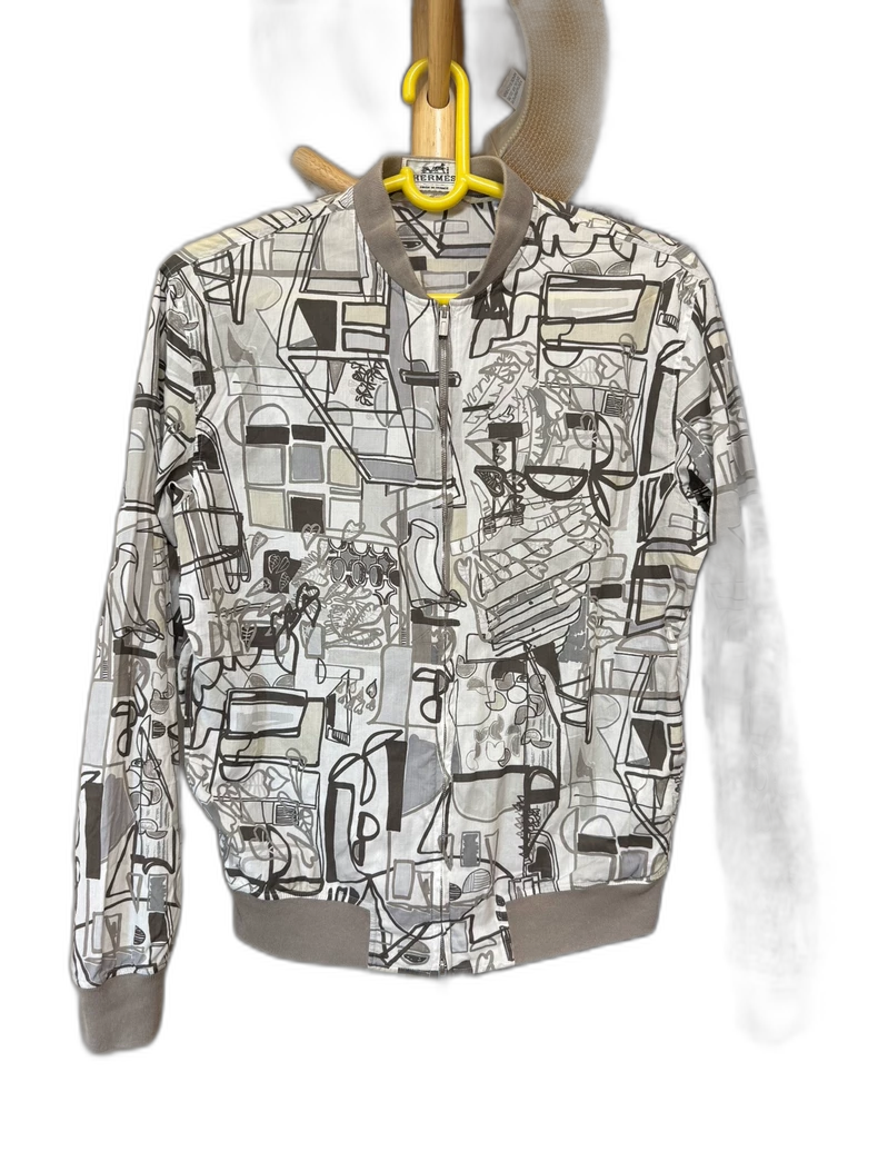 Hermes Printed Bomber Jacket