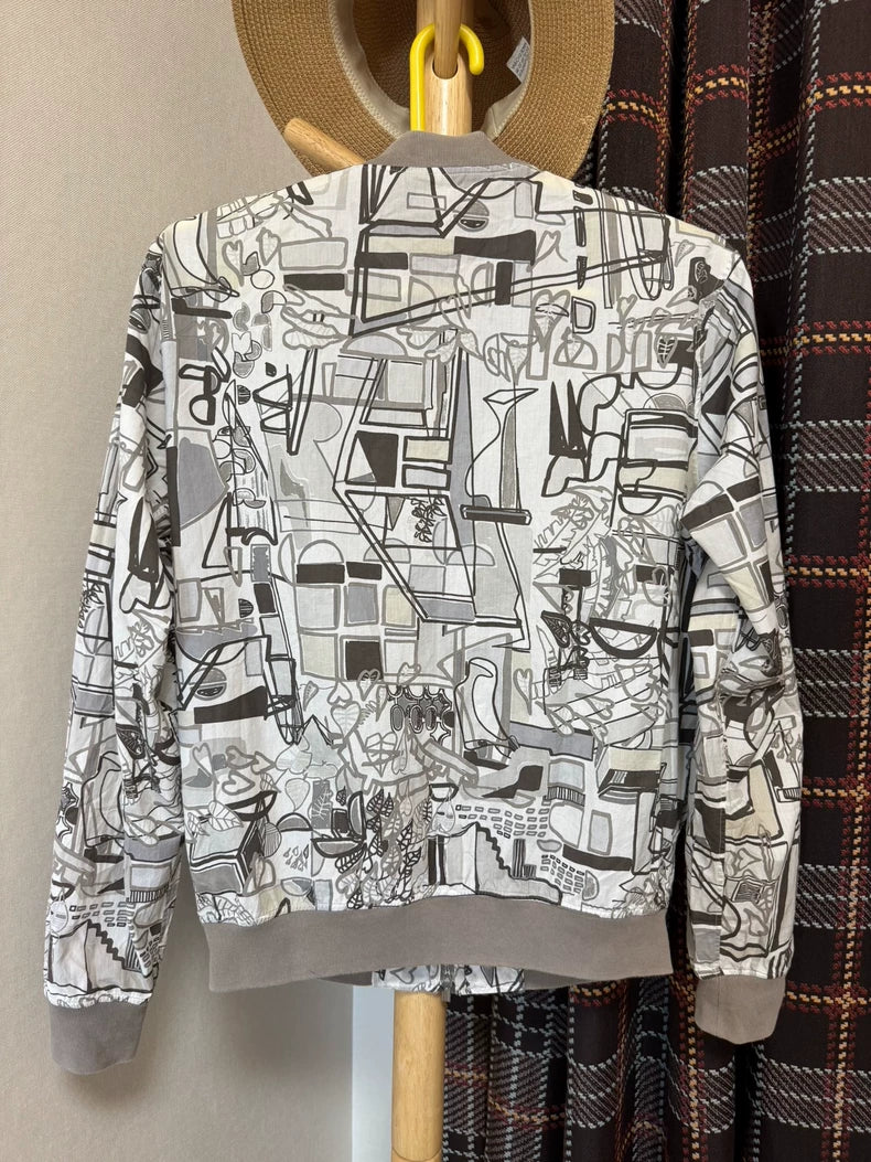 Hermes Printed Bomber Jacket