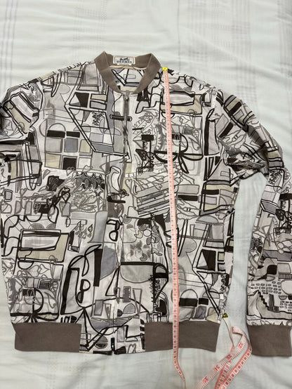 Hermes Printed Bomber Jacket