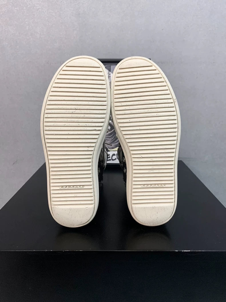 Rick Owens Black High Top Sneakers-yf