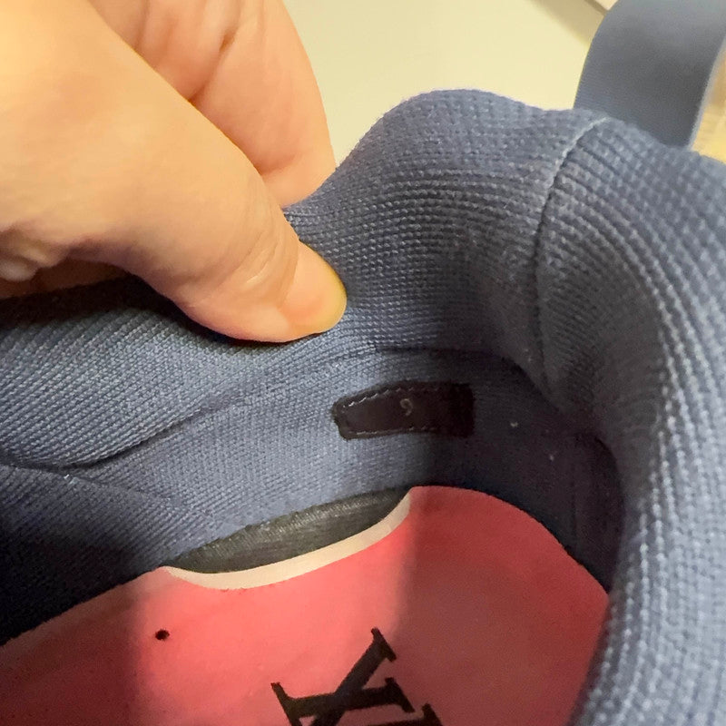 Louis Vuitton V.N.R Blue Knit Lifestyle Sneakers 0079