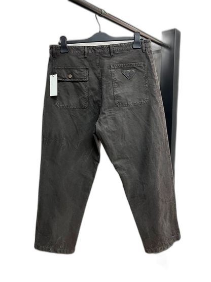 Prada Water-Washed Denim Pants Size M