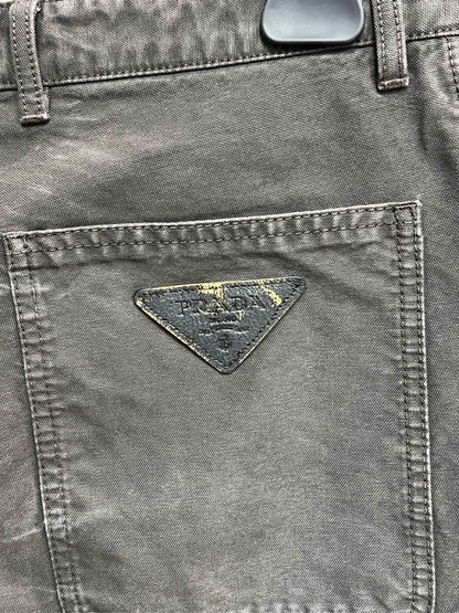 Prada Water-Washed Denim Pants Size M