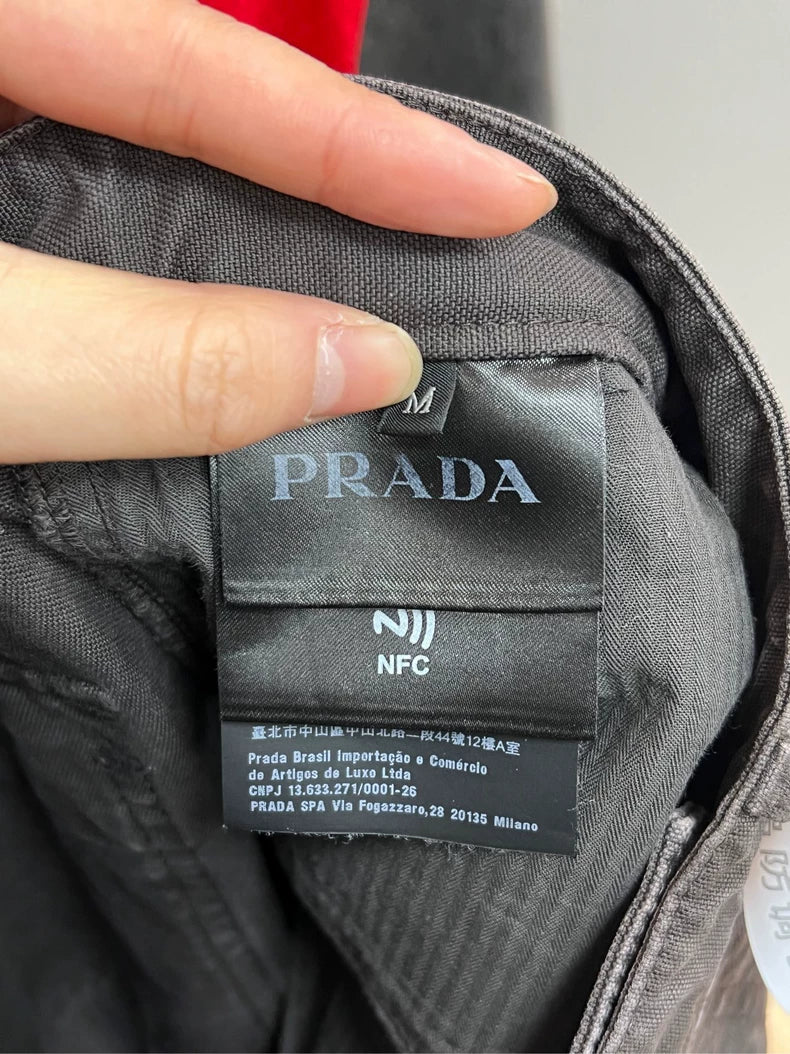 Prada Water-Washed Denim Pants Size M