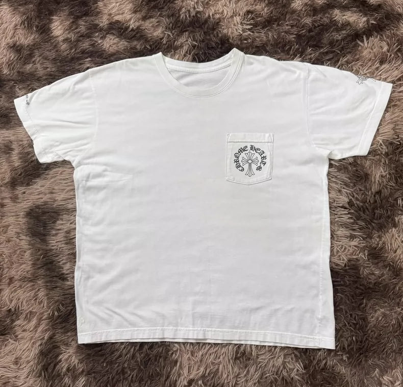 Chrome Hearts White Cross Short Sleeve Tee