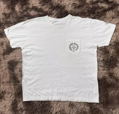 Chrome Hearts White Cross Short Sleeve Tee