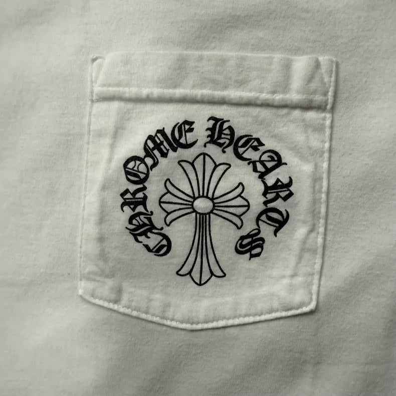 Chrome Hearts White Cross Short Sleeve Tee