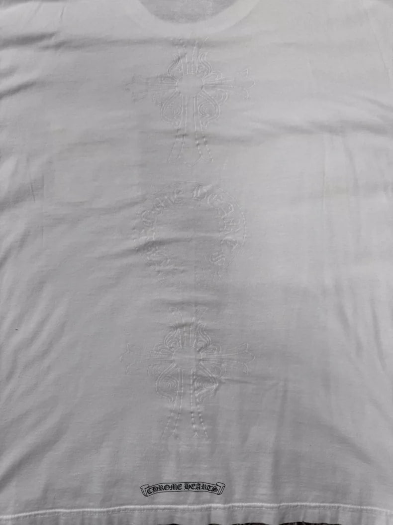 Chrome Hearts White Cross Short Sleeve Tee