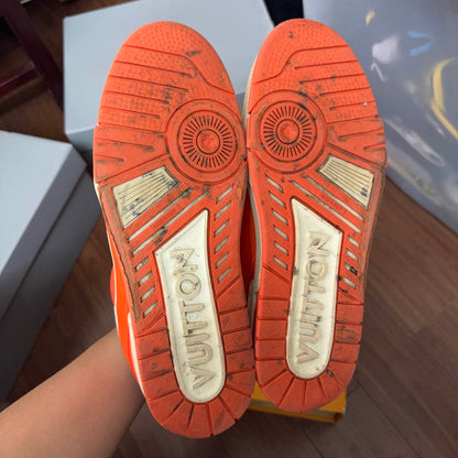 Louis Vuitton Trainer Fashion Sneakers in Orange 0079