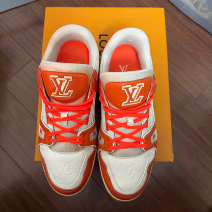 Louis Vuitton Trainer Fashion Sneakers in Orange 0079
