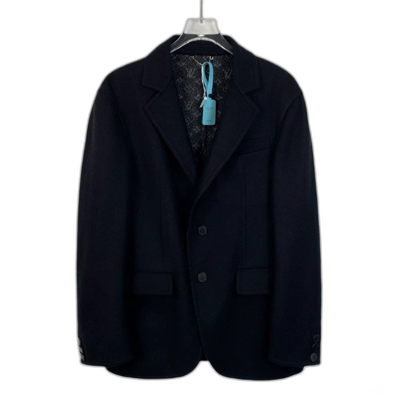 Louis Vuitton Wool Blazer with Logo Print