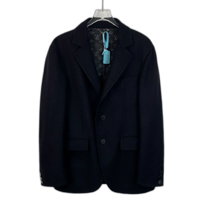 Louis Vuitton Wool Blazer with Logo Print