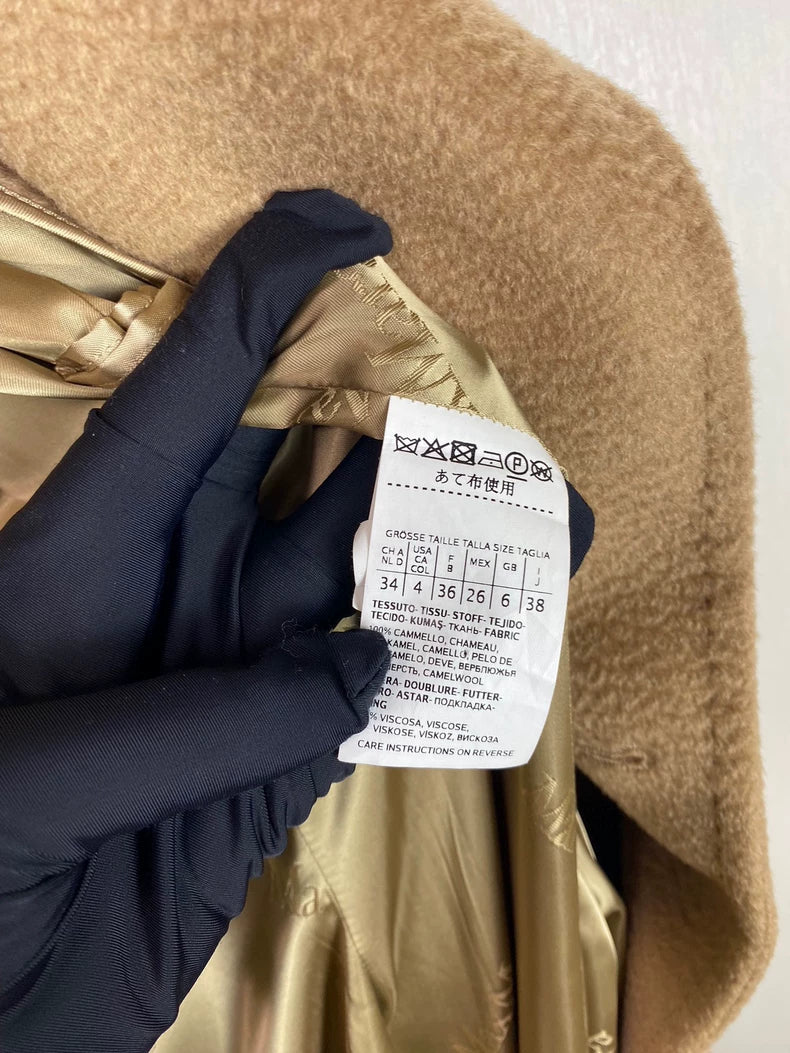 maxmara Camel Belted Coat